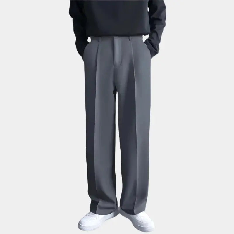 Emil – Men's Wide Pants with Pleats