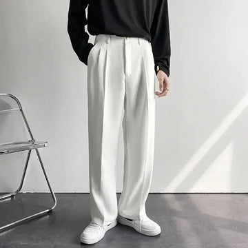 Emil – Men's Wide Pants with Pleats