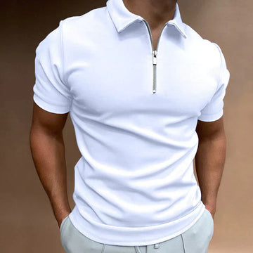 Tarek - Casual Polo Shirt with Zipper