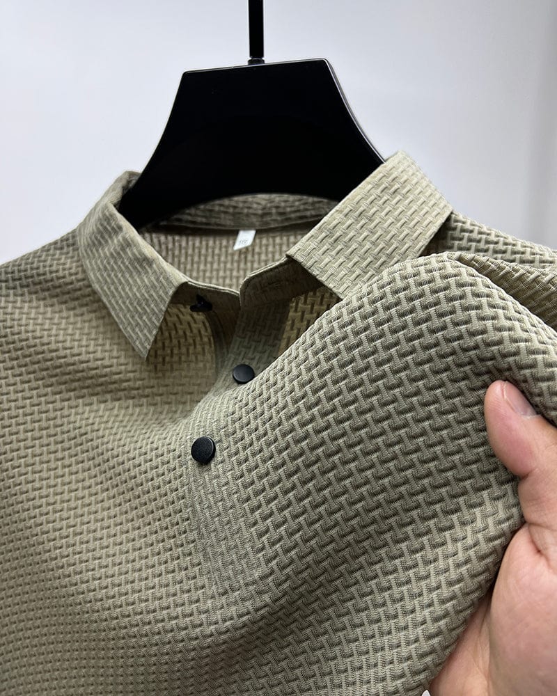 Leonardo - Casual Mesh Polo Shirt for Men