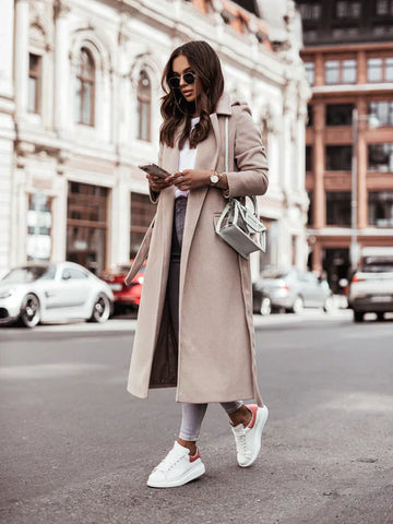 Sofia – Coat with Waist Belt