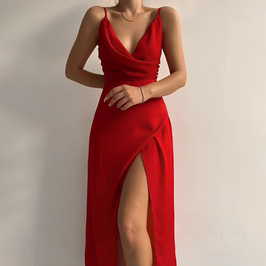 Yael - Luxurious Wrap Maxi Dress Women