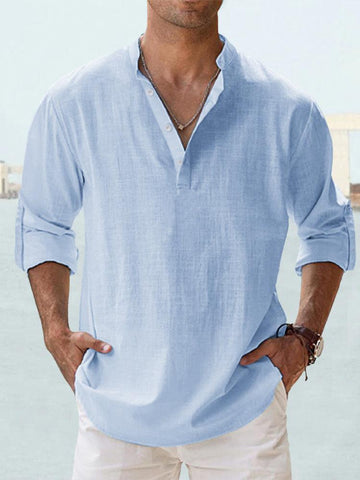 Ohitekah - Linen T-Shirt Men, Comfortable & Breathable