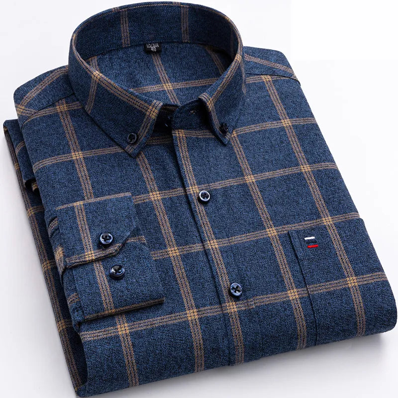 Louis – Cotton Shirt with Check Pattern