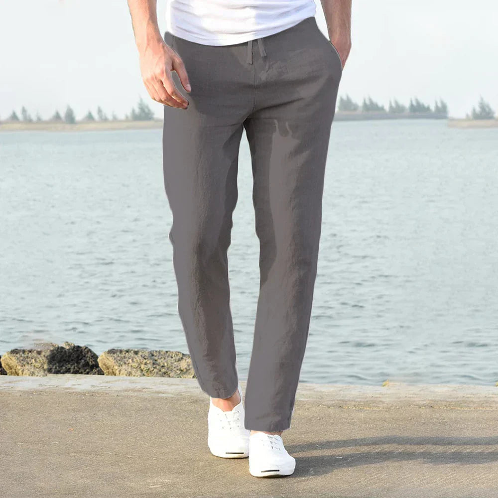 Aurelius - Men Light Cotton-Linen Pants