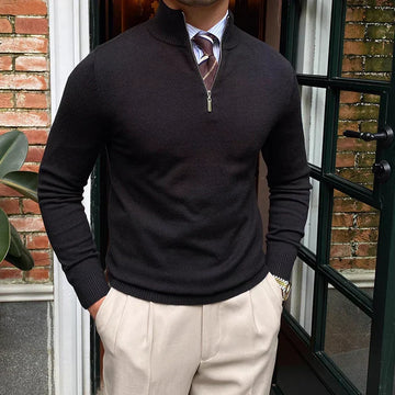 Hugo - Sweater with Half Zip