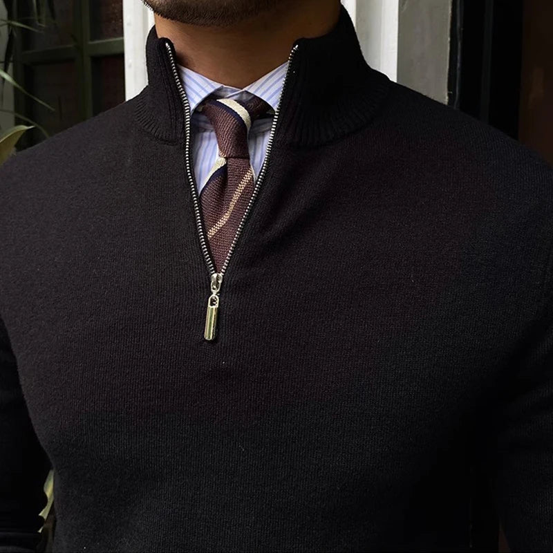 Hugo - Sweater with Half Zip