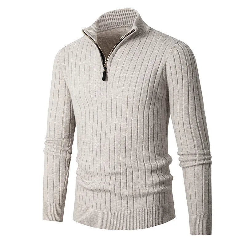 Hugo - Sweater with Half Zipper