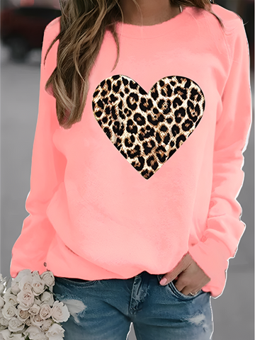 Daniella - Casual Sweater with Heart Pattern for Women
