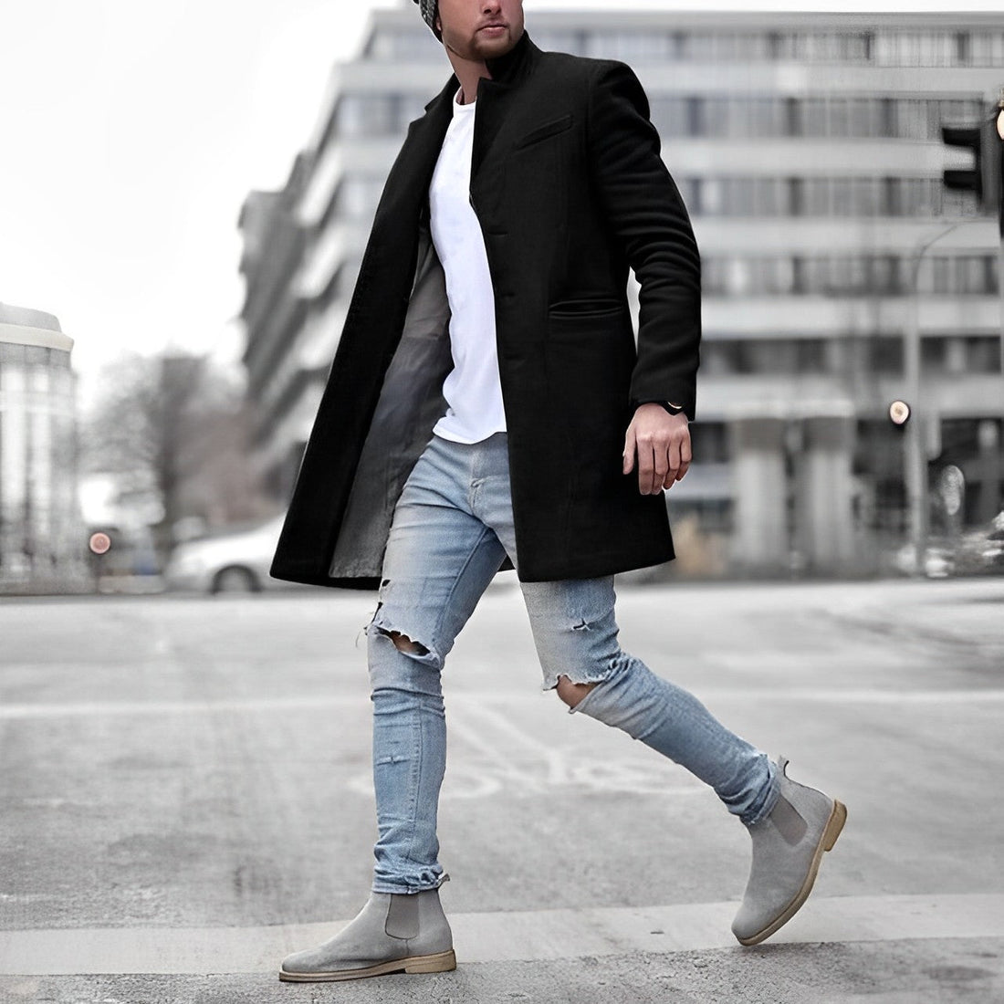 Hardy – Long Coat in Modern Style