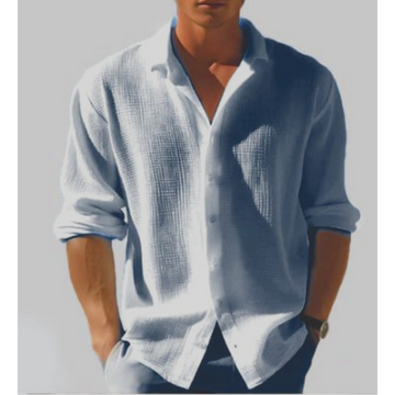Kelvin - Summer Shirt Men Button Placket Light