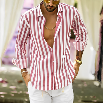 Greyson - Comfortable Striped Summer Shirt for Men