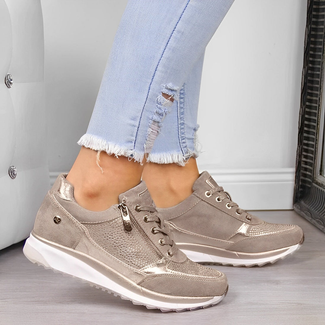 Shannon - Stylish Shoes with Zipper for Women
