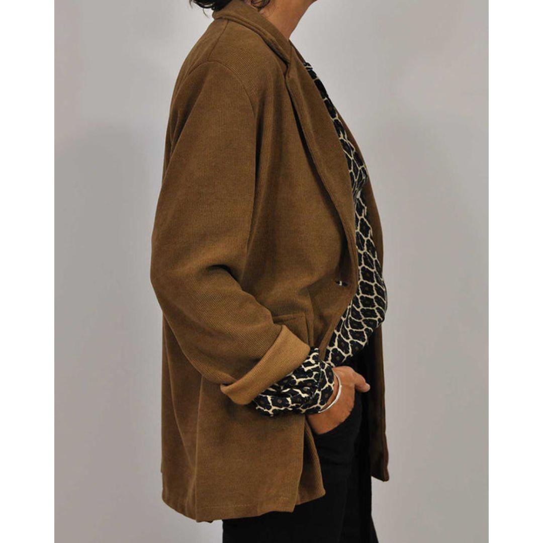 Meriva - Loose Blouse with V-Neck and Buttons for Women