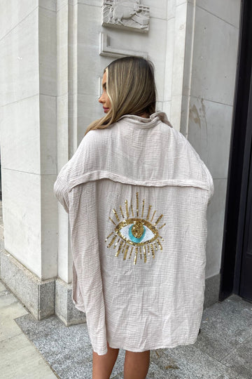 Giada – Oversize Embroidered Kimono