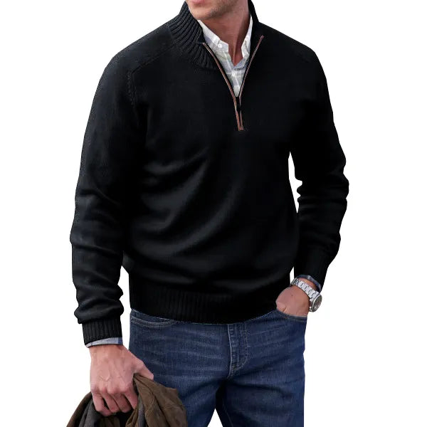 Huron - Zipper Sweater Cashmere Premium Quality