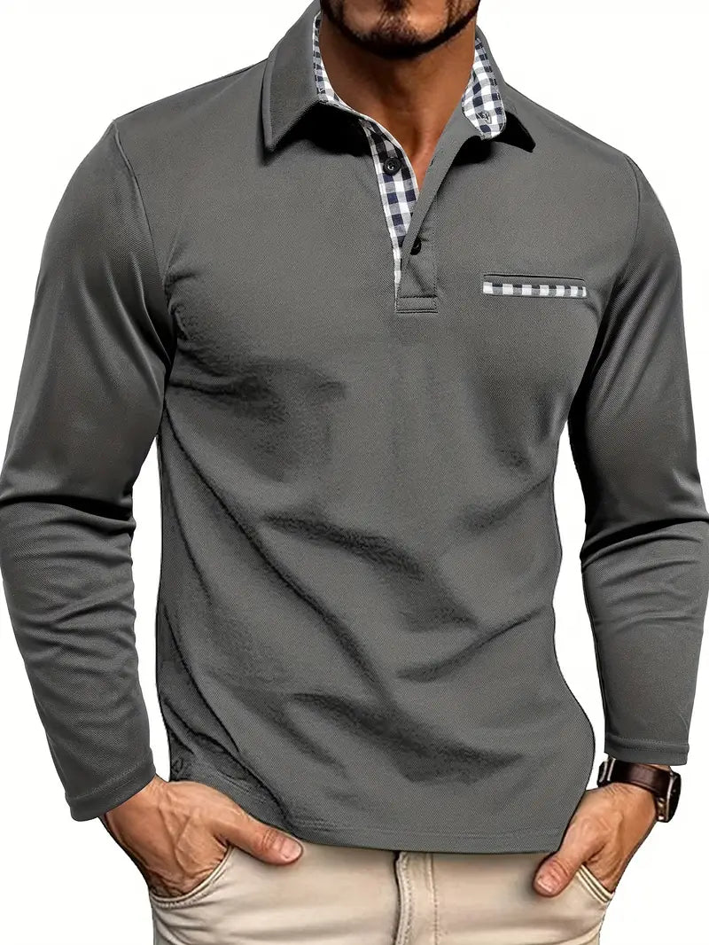 Wilfredo - Men's Long Sleeve Polo Shirt for Summer
