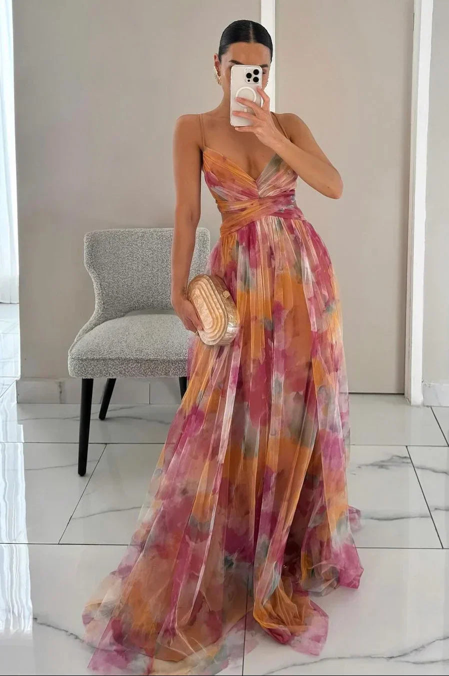 Brienne - Maxi Dress Women, Elegant & Layered