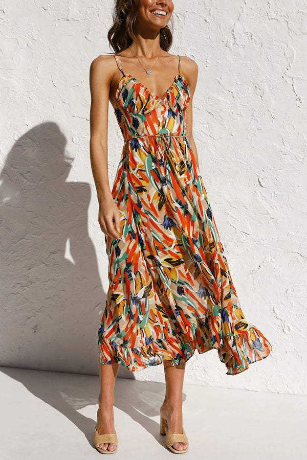 Charité – Colorful Midi Dress