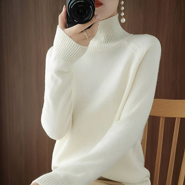Ulyssa - Elegant Turtleneck Sweater in Cashmere for Women