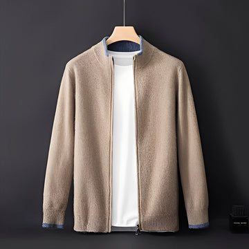 Eugene - Modern Cashmere Jacket with Zipper for Men