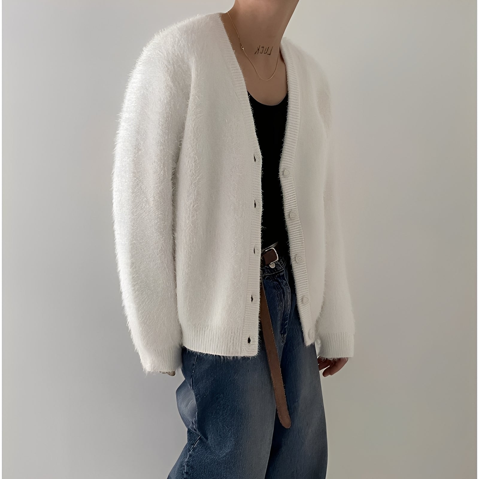 Merton - Casual, Casual Knit Cardigan from Wool for Men