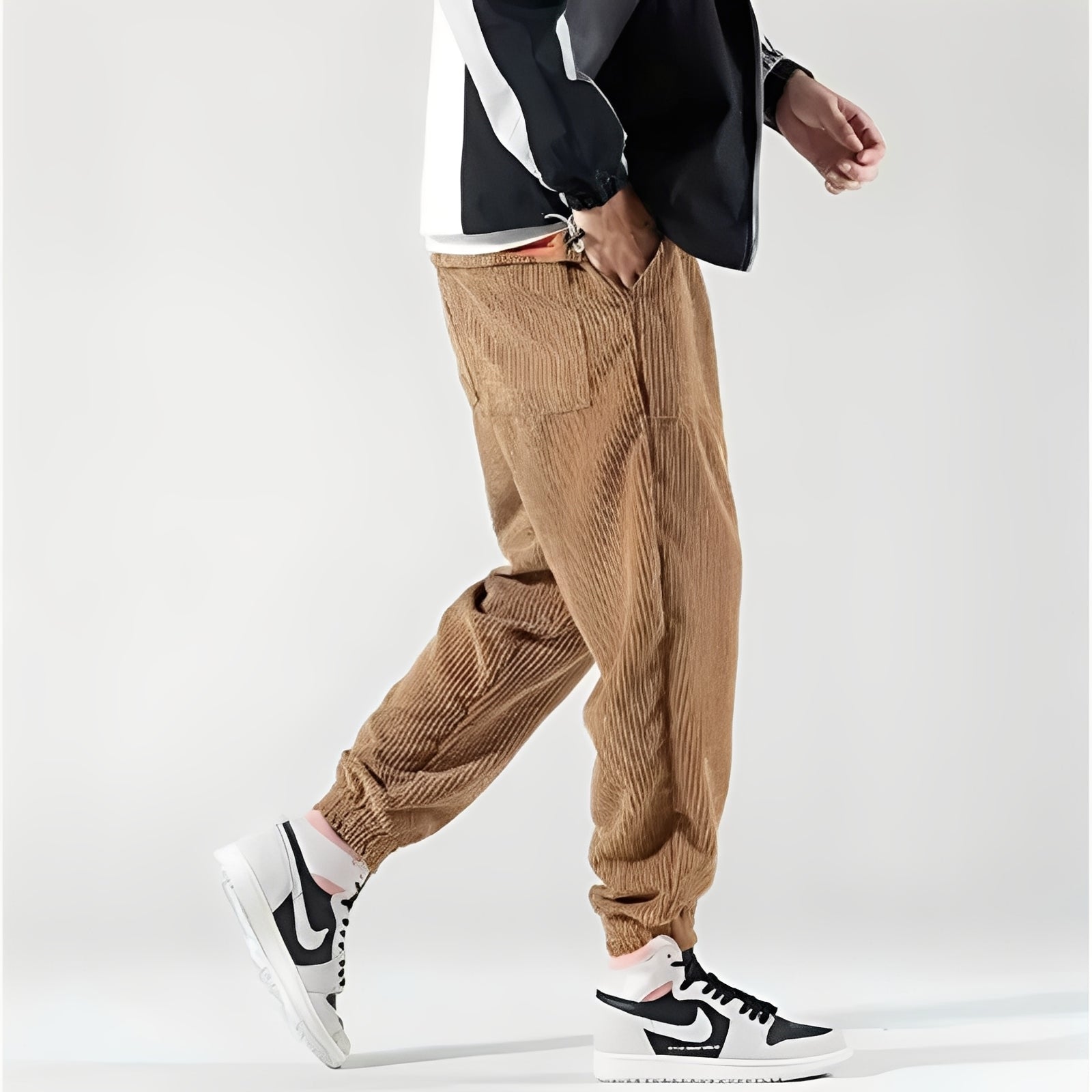 Kodey - Casual, Wide Corduroy Pants for Men