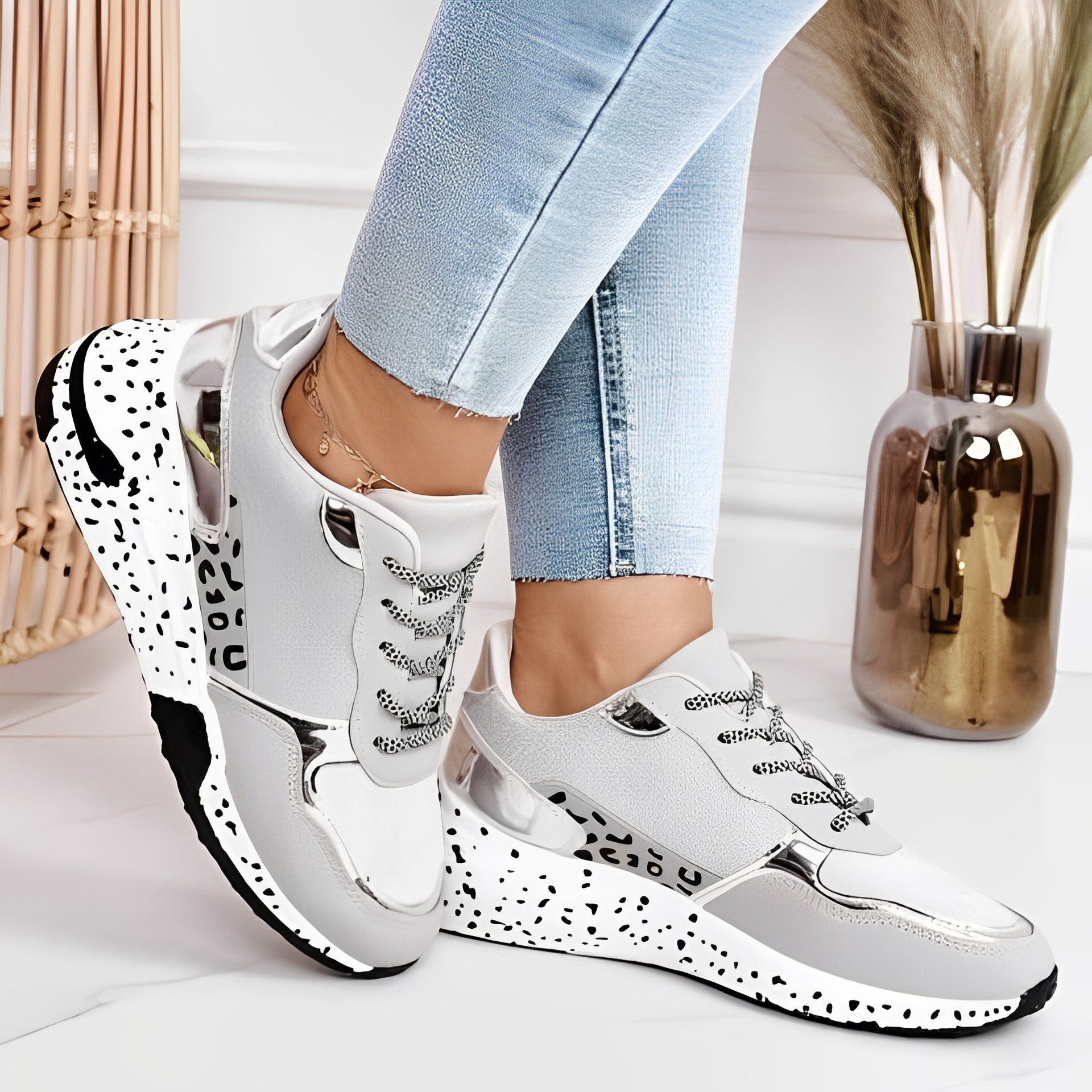 Penelope - Comfortable Sneakers with Wedge Heel for Women