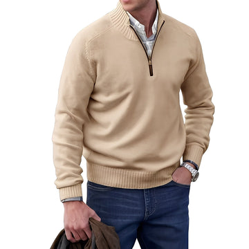 Jeremy - Casual Cashmere Sweater with Zipper for Men