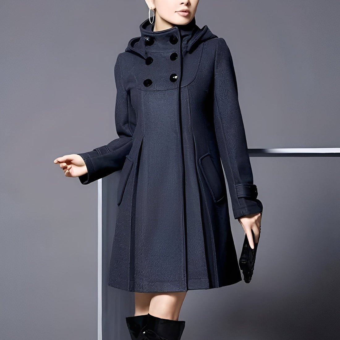 Maree - Casual Hooded Coat with Side Pockets for Women