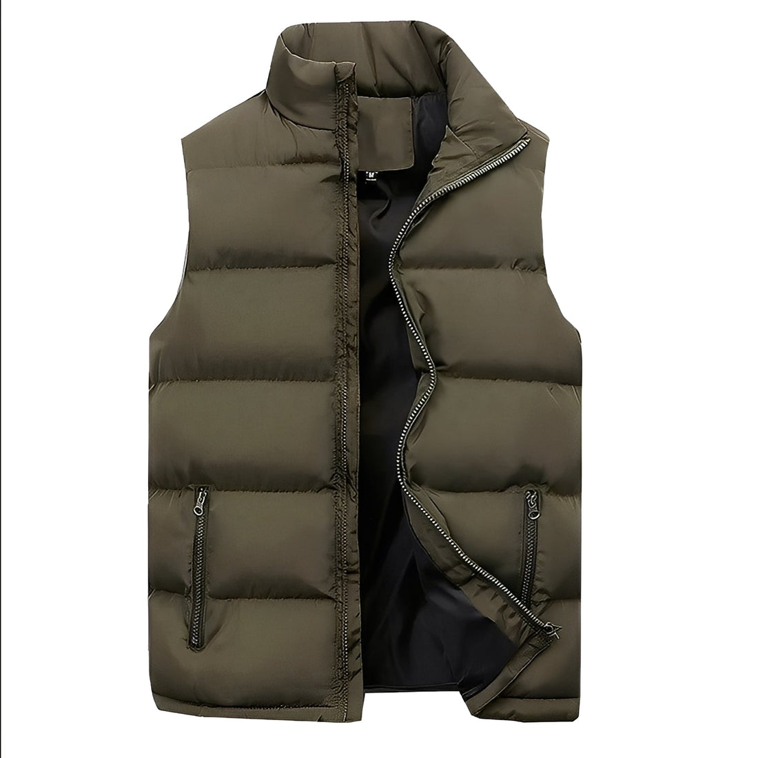 Darryl - Casual, Padded Vest with Zipper for Men