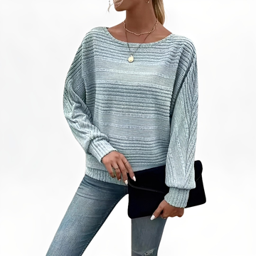 Eleanore - Casual, Loose-Fit Striped Sweater for Women