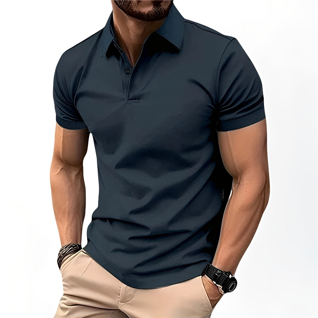 Deacon - Comfortable short-sleeved polo shirt for men
