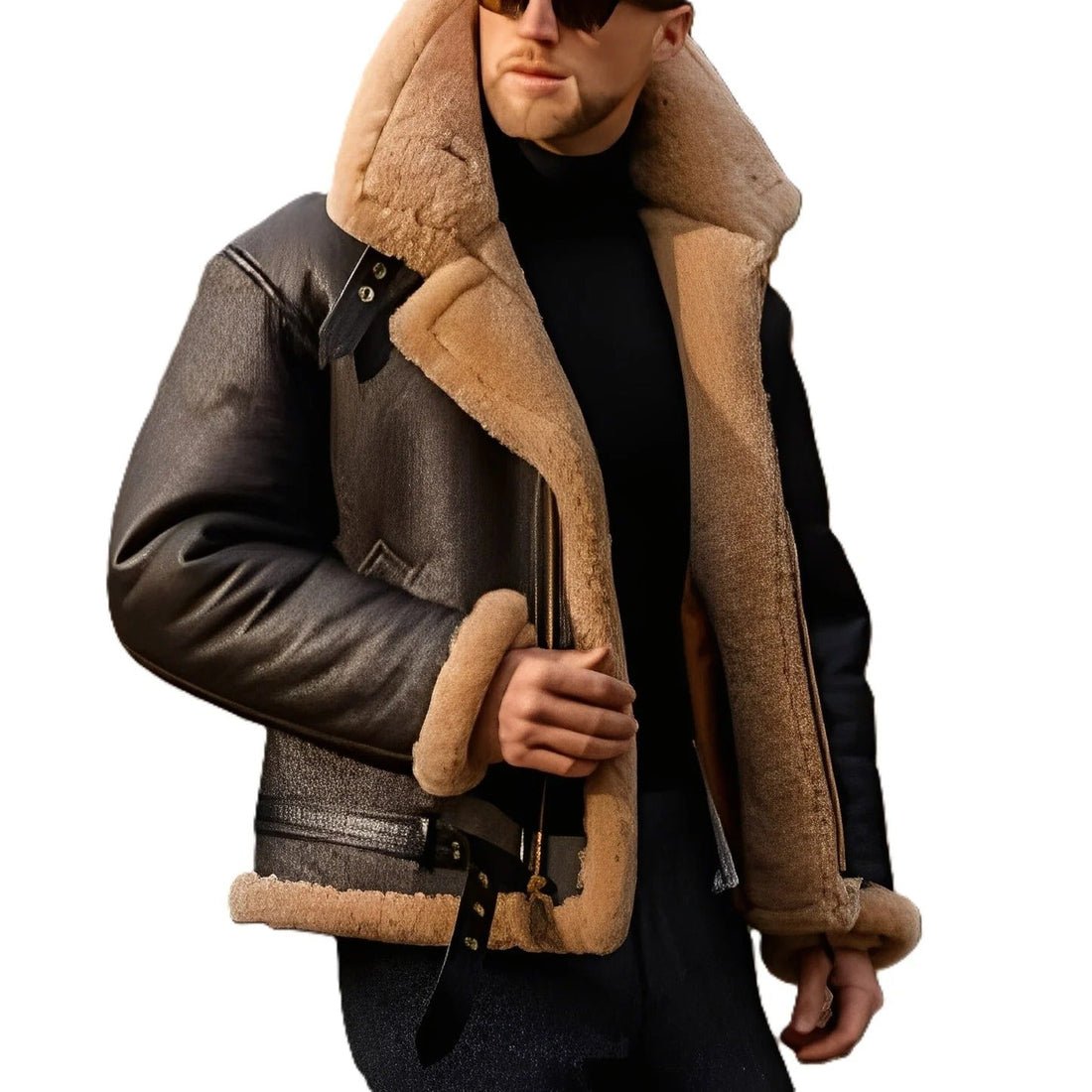 Brendon - Durable and Thick Leather Jacket for Men