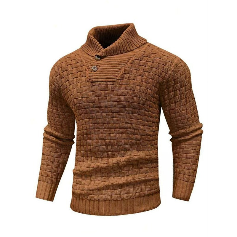 Eldon - Stylish Knit Sweater with Buttons for Men