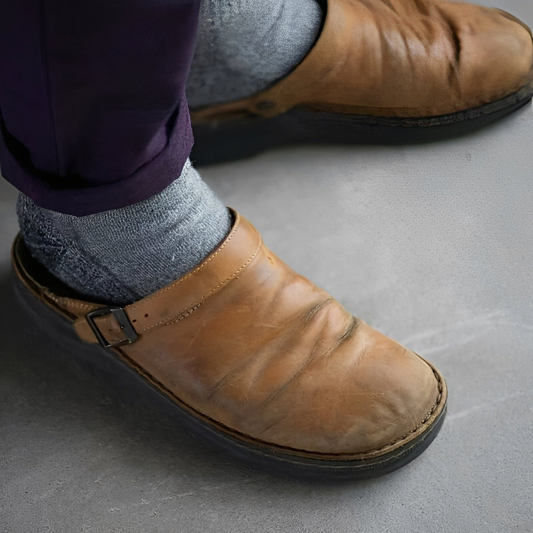 Eldon - Casual Leather Slippers for Men