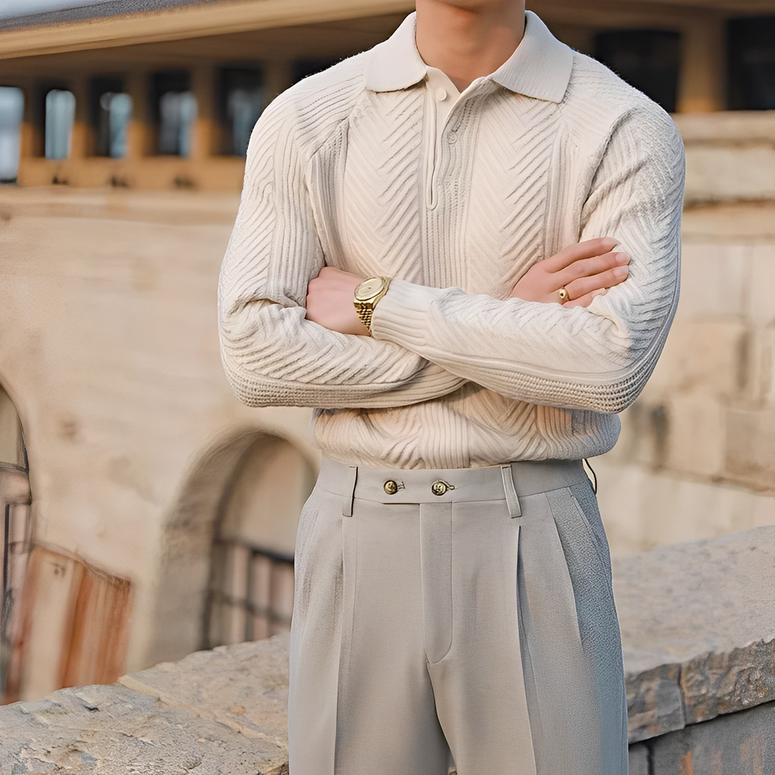 Darius – Knitted Sweater with Long Sleeves