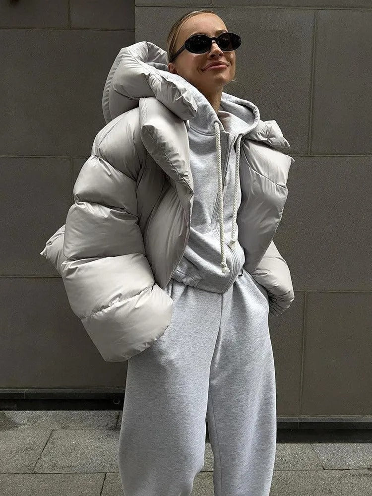 Camille - Hooded Jacket Made of Padded Cotton for Women