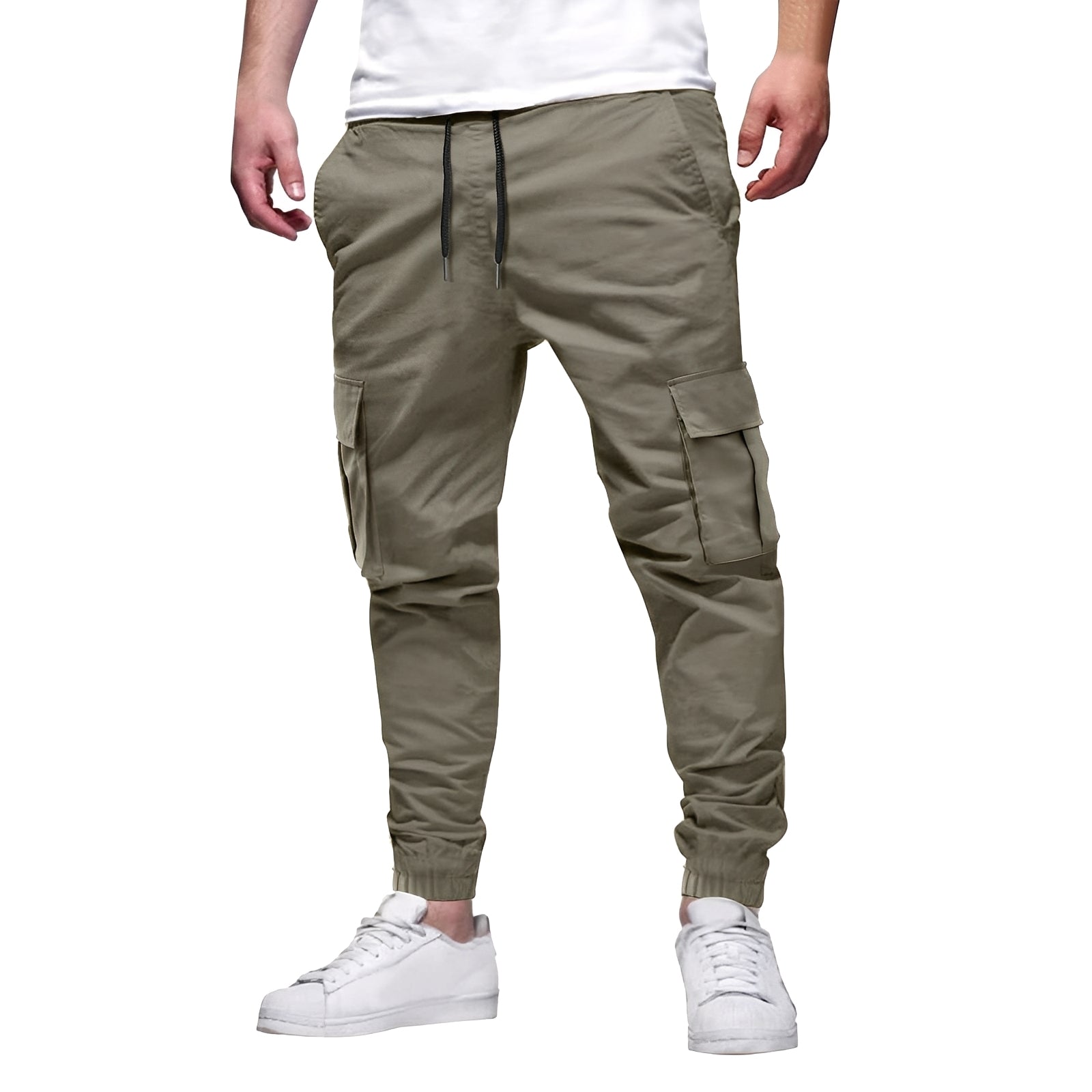 Tevin - Casual Slim Fit Stretch Cargo Pants for Men