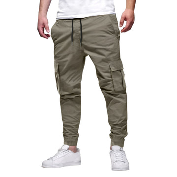 Tevin - Casual Slim Fit Stretch Cargo Pants for Men