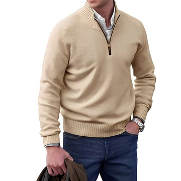Merrill - Casual Wool Sweater with Zipper for Men
