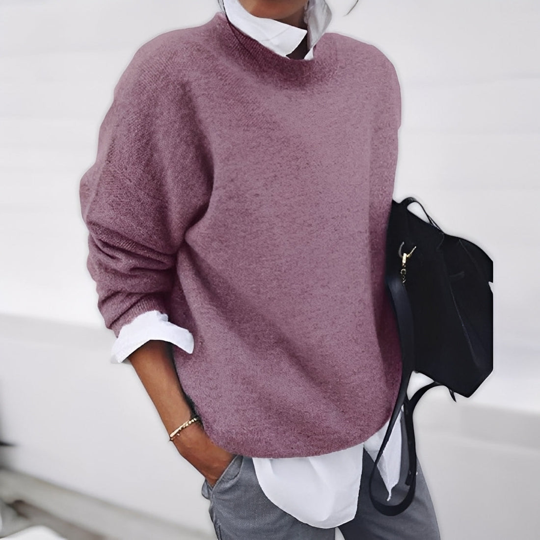 Zinnia - Stylish Warm Cashmere Sweater for Women