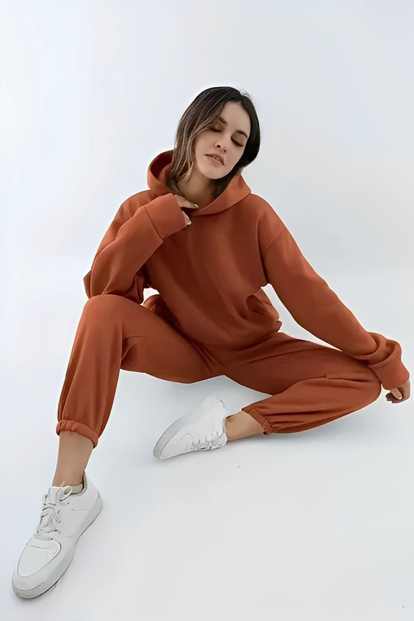 Adelia – Solid Hoodie Set