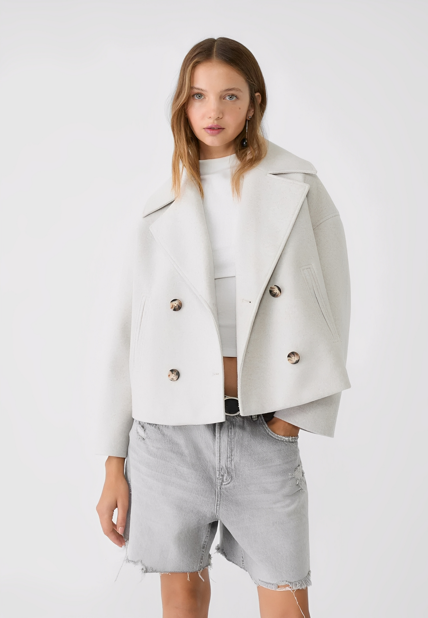 Claire – Short Chic Double-Breasted Jacket