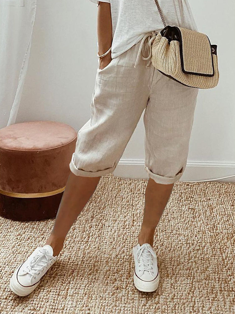 Elise - Fashionable Women's Drawstring Shorts Summer