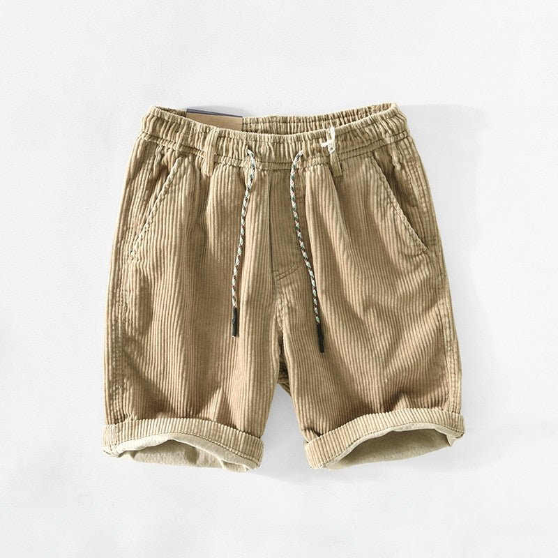 Kelvin - Casual, Loose Cord Shorts for Men