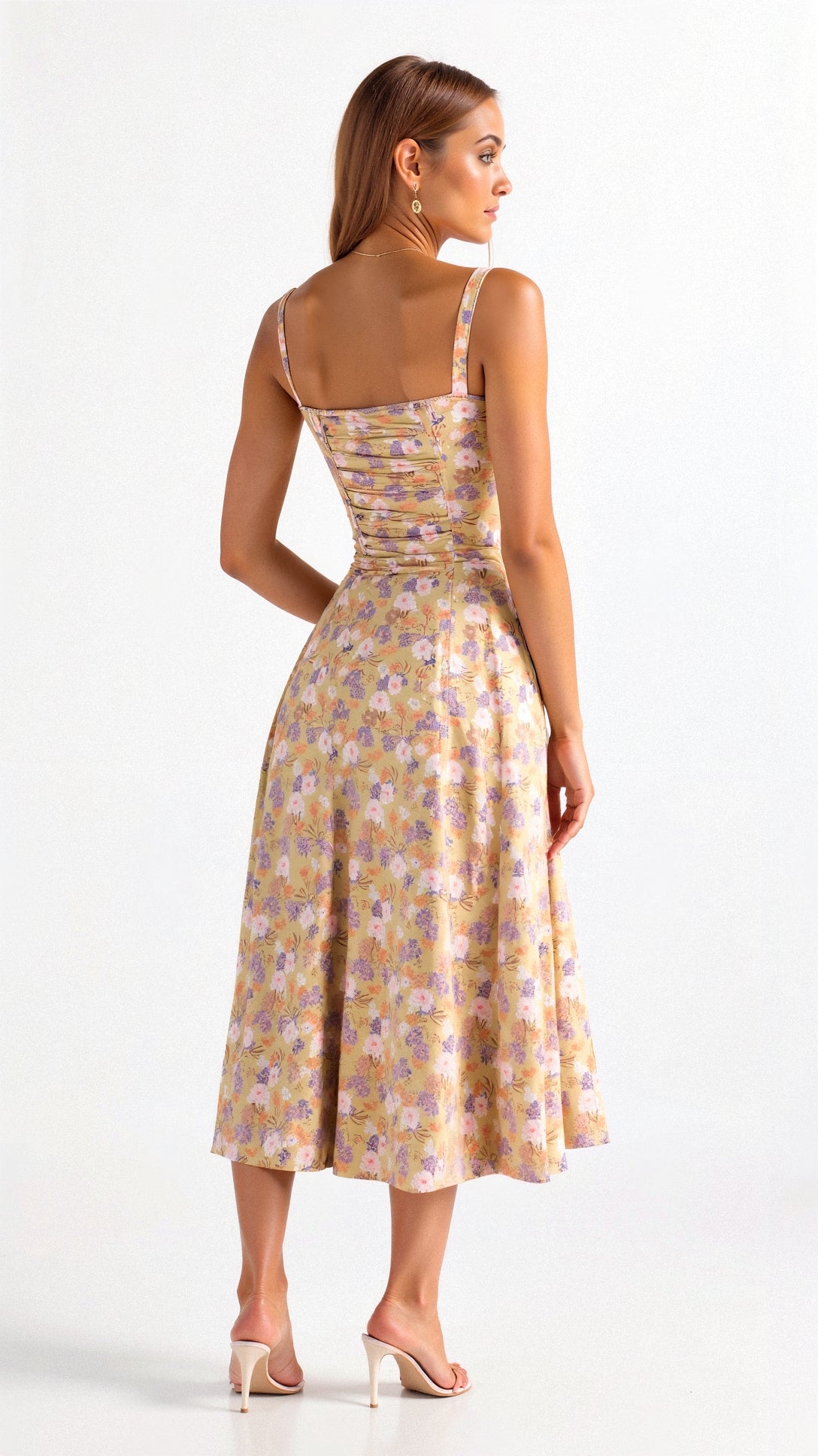 Vanessa - Corset Midi Dress Emphasizes Feminine Shapes