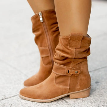 Elisa – Suede Ankle Boots | Elegant & Comfortable