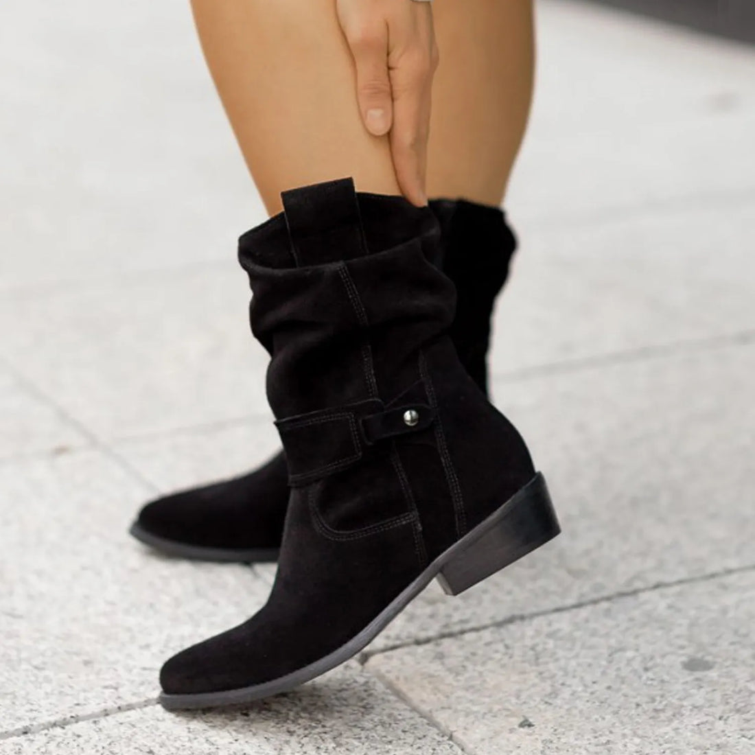 Elisa – Suede Ankle Boots | Elegant & Comfortable