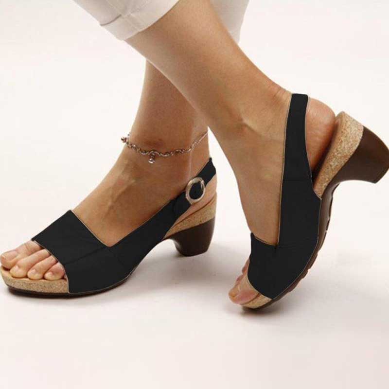 Karen - Orthopedic sandals with heels for women